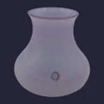 Vase arrondi "Antique" en verre de Murano couleur mauve