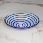 Centre de table "Spirale" bleu en verre de Murano - V. Nason & C.