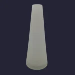 Vase "Cono" fumé blanc en verre de Murano - V. Nason & C.