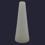 Vase "Cono" fumé blanc en verre de Murano - V. Nason & C.