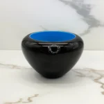 Vase bas "Chiaro-scuro" en verre de Murano