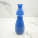 Vase Sinuosa haut bleu en verre de Murano - V. Nason & C.