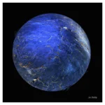 Boule Or Bleu - Impression de Jac Dedoy - VetrinArte