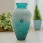 Vase Antique vert en verre de Murano - V. Nason & C.